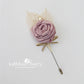 Boutonniere or corsage - lapel pin groom - color options available - everlasting