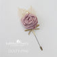 Boutonniere or corsage - lapel pin groom - color options available - everlasting