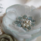 Braelin Bridal sash - wedding dress belt - floral lace dress sash - champagne green mint turquoise - custom colors