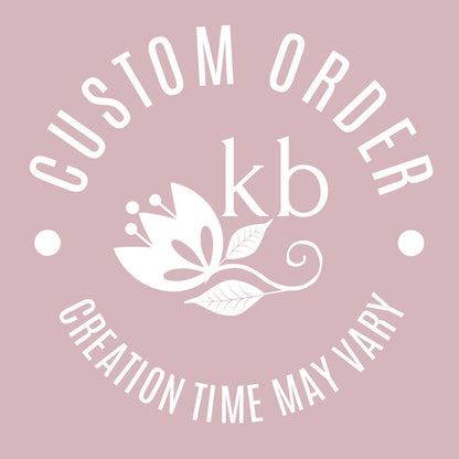 Kelly Garter flower detail and bridal lace Rose gold and blush pink - color options available