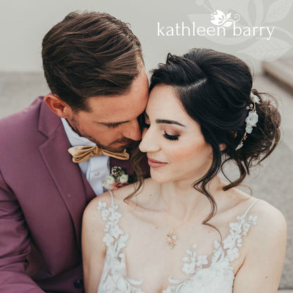 Wendy necklace and earring set - also sold individually - Gold, silver or rose gold