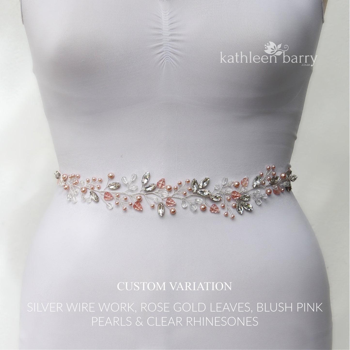 Carina wedding dress belt, assorted  - Assorted colors available