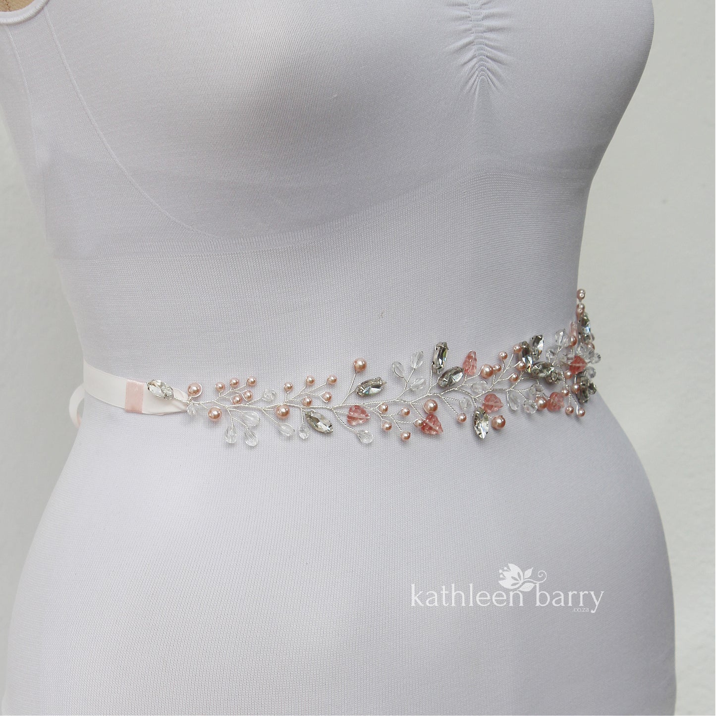 Carina wedding dress belt, assorted  - Assorted colors available