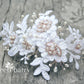 Lace bridal hair clip wedding clip rose gold