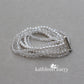 Clarize 5 strand pearl cuff bracelet (7 PEARL COLORS AVAILABLE)