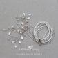 Clarize 5 strand pearl cuff bracelet (7 PEARL COLORS AVAILABLE)