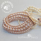 Colleen 4 strand pearl cuff bracelet - Sold individually - Rose gold, gold or silver