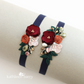 Laetitia custom heirloom garter set (or individually) custom colors to order