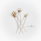 simple dainty pearl hair pins bridal wedding hair accessories