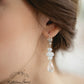 Candice crystal drop earrings - assorted colors on check out