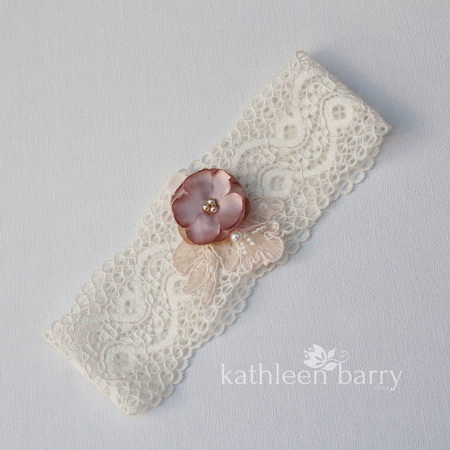 Ginny Garter dusty pink ivory blush - assorted colors available