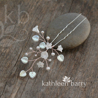 Eden pearly Hair pins - Available in Silver, gold & Rose gold - Sold individually