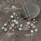 Eden pearly Hair pins - Available in Silver, gold & Rose gold - Sold individually