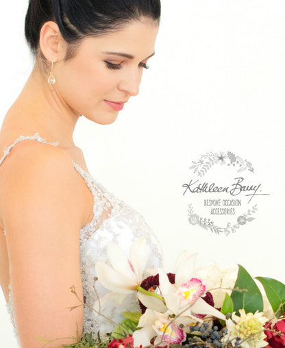 Elaine silver crystal drop earrings - Gold available (not available in rose gold)