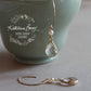 Vanessa Crystal & Pearl Drop Earrings - Gold or Silver finish Options Available.