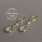 Vanessa Crystal & Pearl Drop Earrings - Gold or Silver finish Options Available.