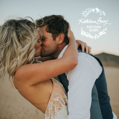 Cherize Bridal Pearl Hair Vine - Bridal wreath - Gold, silver, rose gold options - two pearl size options FROM: