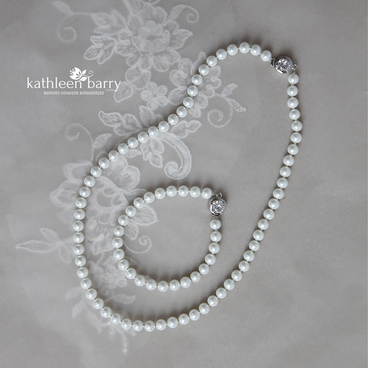 Classic pearl necklace - Assorted pearl colors retinue gift (Prices vary due to clasp options)