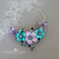 Statement, floral, 3D flower choker style necklace available in any color combination