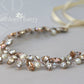Frances rhinestone and a hint of champagne headband or hairpiece with pearls
