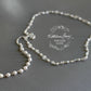 Frances crystal pearl back drop necklace - Available in Silver, gold or rose gold plated finish - 3 PEARL COLORS AVAILABLE