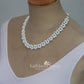 Geraldine pearl necklace - assorted color and finish options available