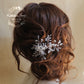 Gloria Crystal Bridal Hair Pin Wedding Accessories Crystal Flower Clusters Leaf