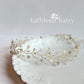 Helen vine style wreath - gold champagne, rose gold blush or silver pearl off white