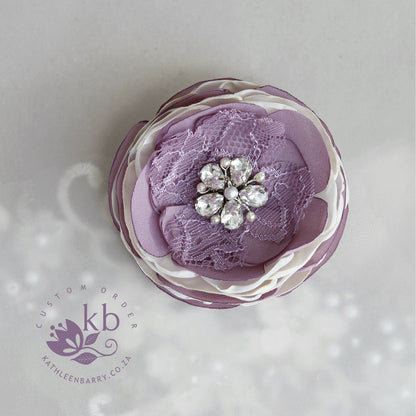 Rose gold dusty pink champagne blush pink - dual purpose hair clip & brooch pin