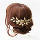 Hanlie - Grecian style leaf hairpiece, Gold, rose gold or silver finish - Assorted color options