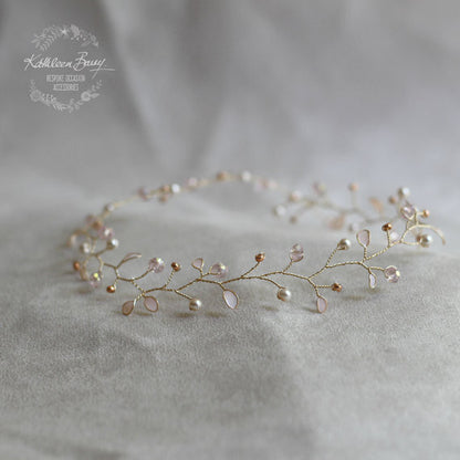 Maryke vine style wreath - SILVER, ROSE GOLD OR GOLD