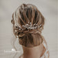 Ilze Crystal, Rhinestone wedding hair comb - silver, rose gold or gold