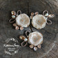 Jeanine brooch or hair pin - Rose Gold, nude, taupe & tan (Colors on request)