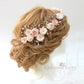 Jane Bridal Hair Piece / vine shades of blush pinks - Ivory Champagne custom colors available