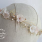 Jamie Rose Gold Blush Pink headband - wreath floral crown circlet - bridal hair accessories - wedding