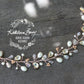 Kaylin Crystal pearl pin in hair vine, rose gold, gold or silver