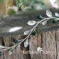 Kerry metallic crystal rhinestone leaf hair vine / wreath - Silver, gold or rose gold