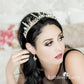Kiara Crystal quartz bridal crown with rose gold, gold or silver wirework