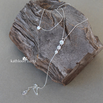 Back drop wedding dress open necklace bridal jewellery