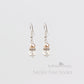 Linda dainty crystal pearl earrings - Sliver only perfect Bridesmaid gift