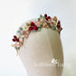 Lana Floral headband 3D fabric sculpted flowers - custom color options