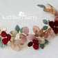 Lana Floral headband 3D fabric sculpted flowers - custom color options