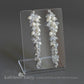 Mandy Bridal Crystal & Pearl Cluster drop Earrings - also available in silver & rose gold