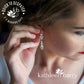 Lauren drop crystal pearl earrings -  SILVER, ROSE GOLD OR GOLD (7 PEARL COLORS AVAILABLE)