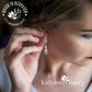 Lauren drop crystal pearl earrings - Silver, Gold, Rose gold or copper finish - assorted pearl color options