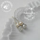 Linda dainty crystal pearl earrings - Sliver only perfect Bridesmaid gift