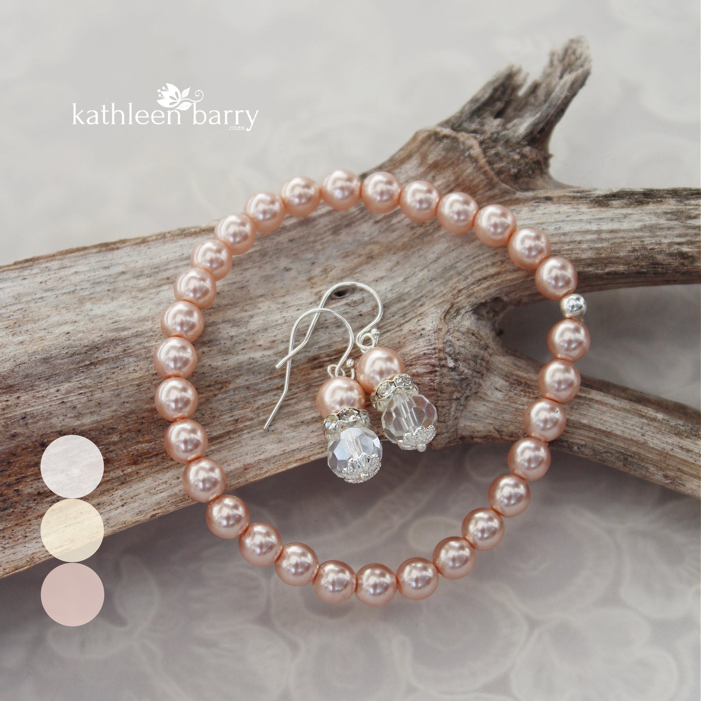 Linda dainty crystal pearl earrings - Sliver only perfect Bridesmaid gift