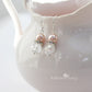 Linda dainty crystal pearl earrings - Sliver only perfect Bridesmaid gift