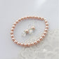 Linda dainty crystal pearl earrings - Sliver only perfect Bridesmaid gift
