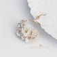 Flower hoop earrings bridal statement accessories online